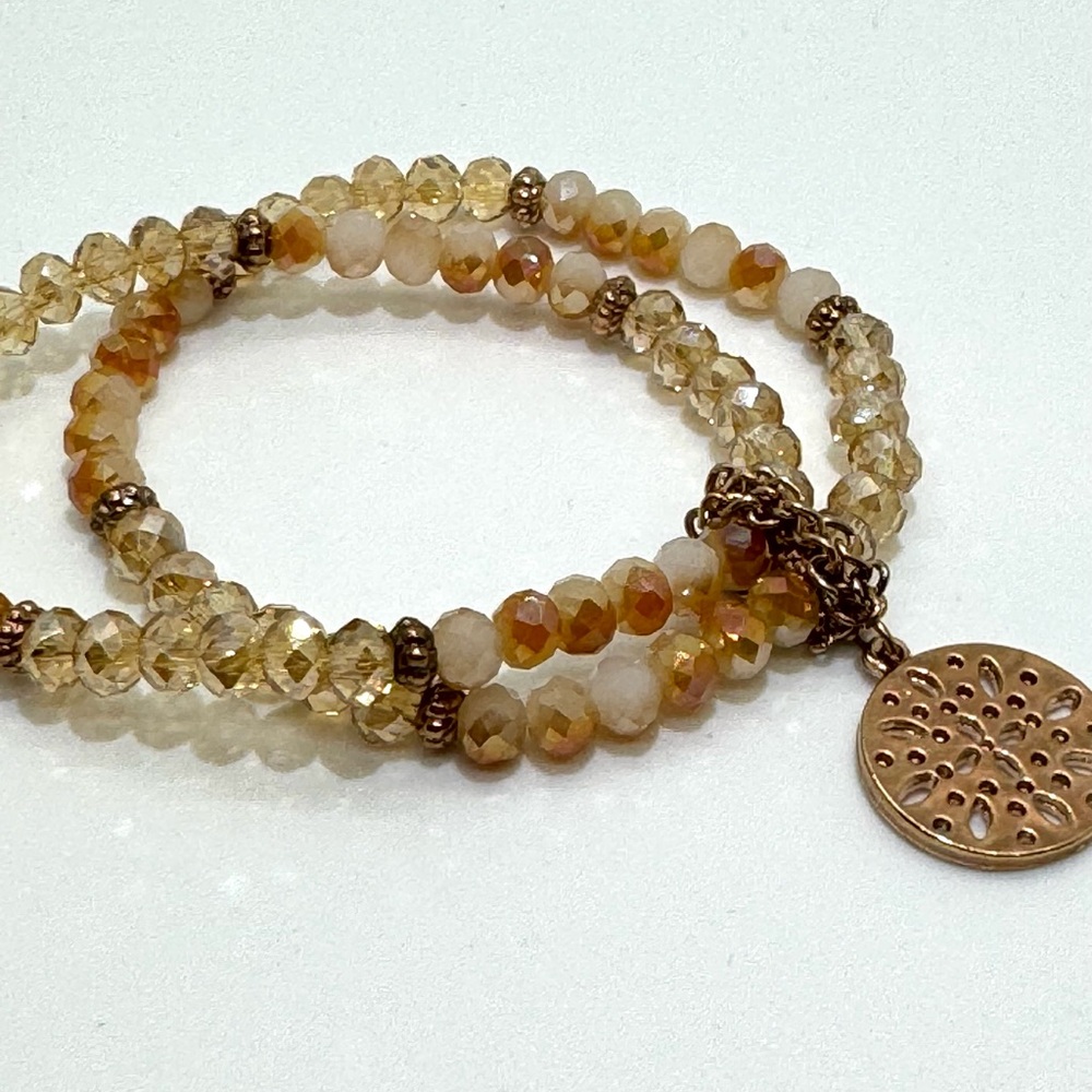 The Limited - Stackable Beaded Bracelet - Vintage - image 2